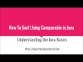 How To Sort Objects Using Comparable Interface