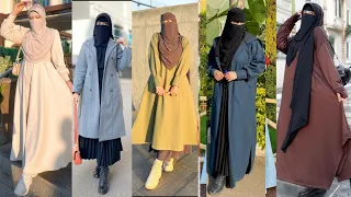 اتحدكى تكونى شوفتيهم قبل كدا احدث استايلات شتاء لمنتقبات 2024 Explore Video اكسبلور Fashion 