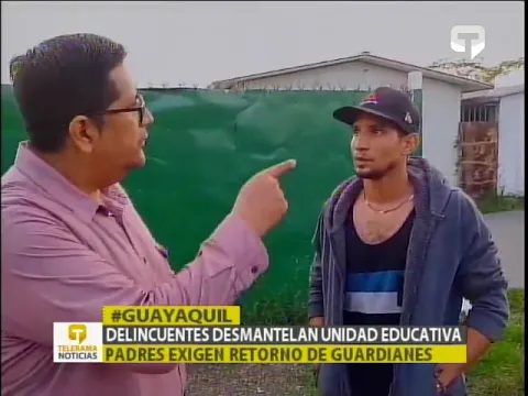 Delincuentes desmantelan unidad educativa padres exigen retorno de guardianes