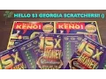 FIRST TIME 3 GEORGIA SCRATCHER Kevins Keno 15X The Money 3 Georgia Lottery Scratcher