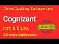 Cognizant java interview questions and answers
