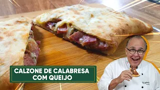 Calzone de Linguiça com Queijo Suculento e Fácil de Fazer