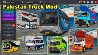 how to add pakistan truck mod in bussid 2025 for bus simulator indonesia truck bussid