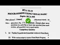 2019 KUK BCA 5th Sem Visual Basic Question Paper