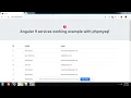 Angular 9 services with php mysql backend data