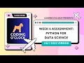 NPTEL Week 4 Assignment Python for Data science July 2023