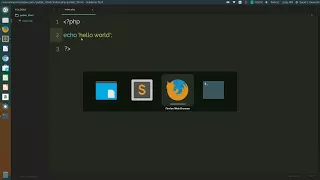 Learn PHP Hello world in php