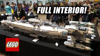 Huge LEGO Spaceship with Amazing Full Interior!