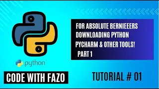 Downloading Python and Pycharm Installation Python Tutorials For Absolute Beginners