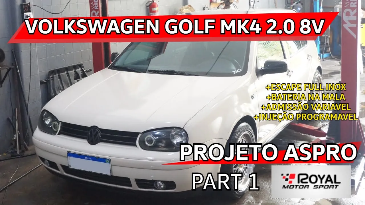 VW GOLF MK4 - PROJETO ASPIRADO
