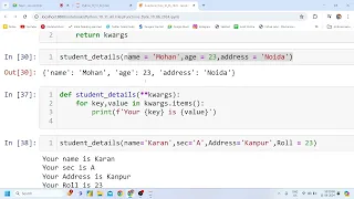 Python Tutorial Day 30 Args Kwargs Check Prime Func Nested Func Scope in Python Local