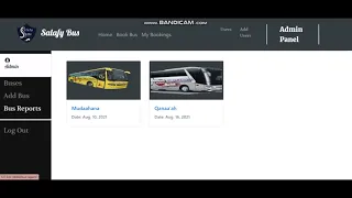 Python Django Bus Reservation System