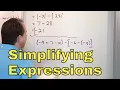 01 - Simplifying Algebraic Expressions that Involve Sums and Differences Part 1