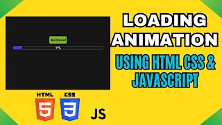 Loading Animation using HTML CSS Javascript Animated Progress Bar