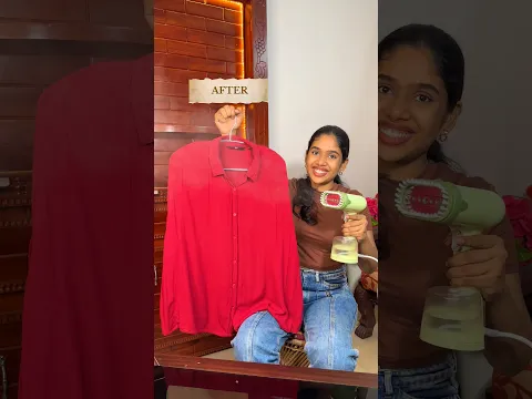 Amazon Viral Garment Steamer #youtubeshorts #amazonhome #laundryhack #wrinkleremover #asmr
