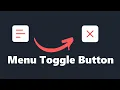 Animated Menu Toggle Button Using HTML CSS JavaScript