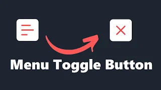 Animated Menu Toggle Button Using HTML CSS JavaScript