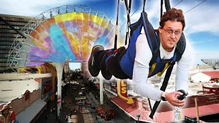 I Rode the Fremont Street VEGAS Zipline for 5 hours Straight - Here s What Happened