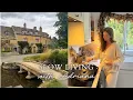 Slow Living in the English Countryside Silent Vlog The Cotswolds Cosy Baking Cooking Writing
