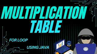 multiplication table using for loop in java programming