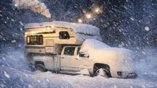Winter Storm Camping With 15 Inches Of Snow!!