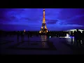 Download Lagu Lights of Eiffel Tower at night from La place du Trocadéro-4K PARIS | FRANCE