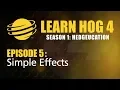 Learn Hog 4 Lesson 1 5 - Simple Effects