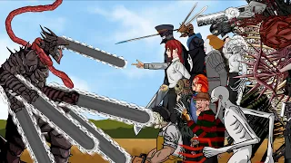 Download DEVIL CHAINSAW MAN vs Jason Voorhes Team, Makima Team, Stranger Things Team. Compilation  Animation. MP3