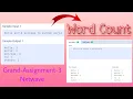 Word Count Grand Assignment - 3 Step by step explanation