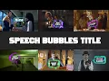 speech bubbles After Effects template