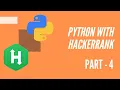 Python with HackerRank part-4 defining function