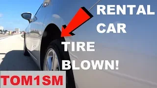 TOM1SM Rental Car Flat Tire Blow Out - Stranded on Interstate in Chicago