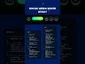 Social media icon hover effect using only css