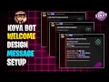 Koya Bot Welcome Message Setup - Custom Design for Your Discord Server