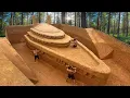 Download Lagu Dig To Build Three Story Boat Villa House \u0026 Water Slide Swimming Pool