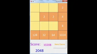 2048 python code demo