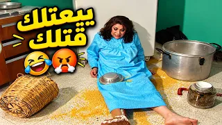 أم تحسين بلّشتها زيارة عادية.. وختمتها بمصيبة عند أم محمود! 🤣🔥