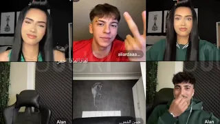 لايف هيام وعلي مترجم بالعربية غيرة علي على هيام من الان لان لبسو نفس الون Live Hayam هيام منال 