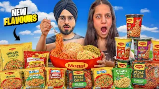 We Tried All The New Flavours Of Maggi To Find the Best 😱😱