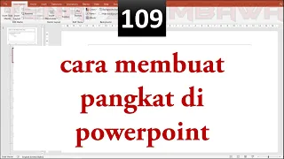 cara membuat pangkat di powerpoint