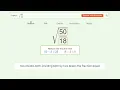 Simplify sqrt - Square Root of a Fraction Tiger Algebra Solver