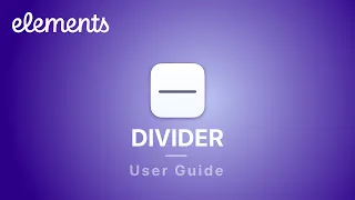 How to use the Divider Component