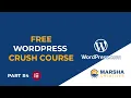 Elementor Global Settings Header Footer Design WordPress Crush Course Part 4
