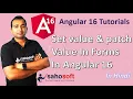 set value and patch value in Angular 16 Angular Forms Angular 16 Tutorial in Hindi