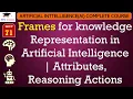L71 Frames for knowledge Representation in Artificial Intelligence Attributes Reasoning Actions