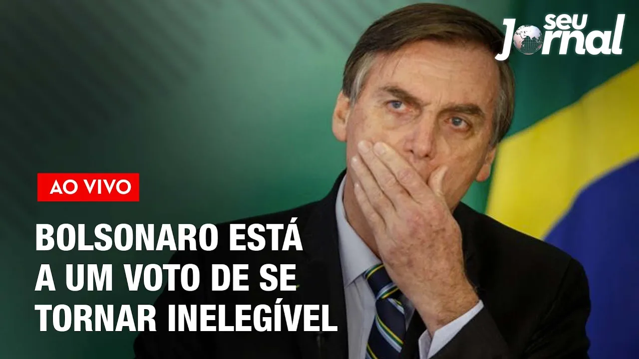 Bolsonaro está a um voto de se tornar inelegível; julgamento do TSE continua amanhã | SJ 29.06