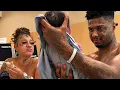 Neveah just gave BIRTH to Jonathan Jr Blueface was excited checking him out lol