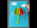 Download Lagu how to make umbrella | making paper crafts | paper umbrella easy for kids | diy umbrella for kids |