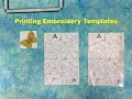 Printing Embroidery Templates