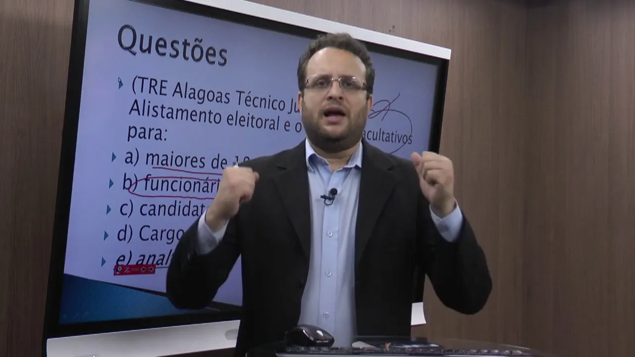 Aula Grátis Direito Eleitoral - Lei de Inelegibilidade LC Nº 64 1990 - Parte 10 Exercício (aula 20)